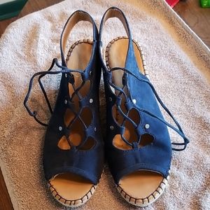 Wedge gladiator sandals